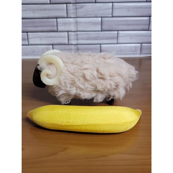 Wooly Sheep Ram Figurine #A49 - Picture 6 of 8